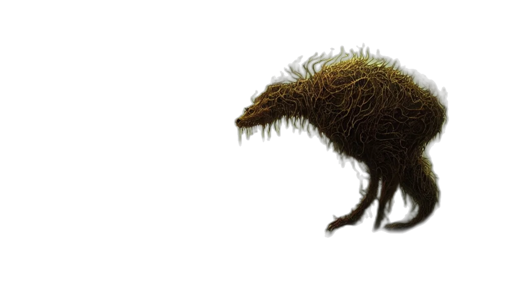 creature, animal, hair, dragon transparent PNG cut-out