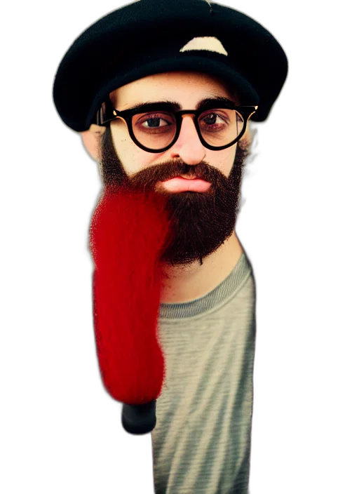 hat, hair, staff, mask transparent PNG cut-out