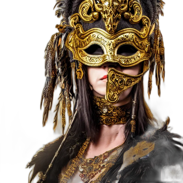mask, face, photorealistic, fantasy art transparent PNG cut-out