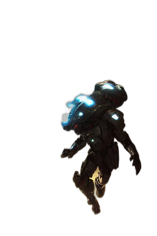 robot, weapon, creature, staff transparent PNG cut-out