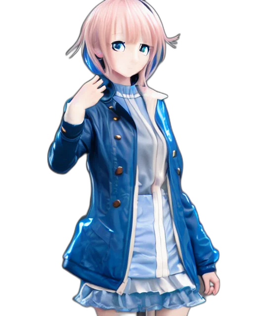 jacket, staff, dress, weapon transparent PNG cut-out