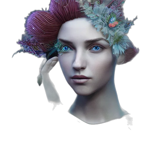 crown, flower, hat, mask transparent PNG cut-out