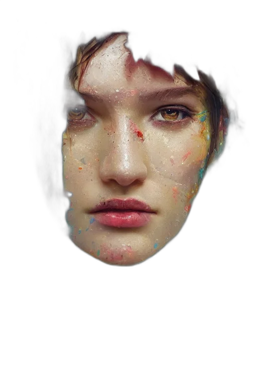 face, mask, robot, crown transparent PNG cut-out