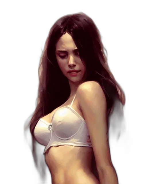 face, photorealistic, oil painting, fantasy art transparent PNG cut-out