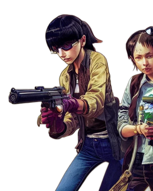 weapon, concept art, comic book art, cyberpunk transparent PNG cut-out