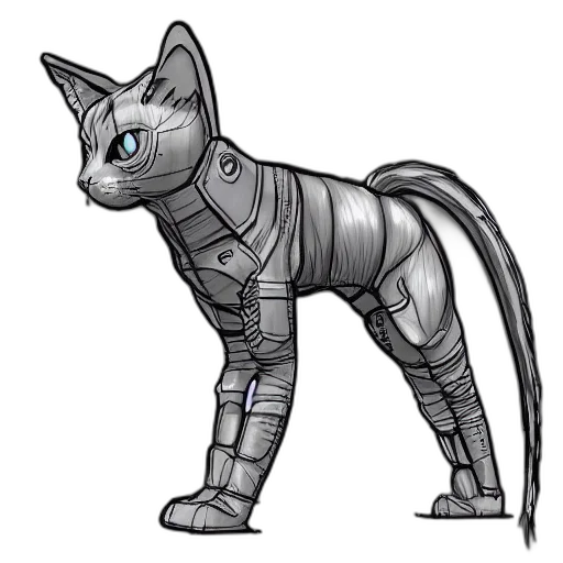 animal, robot, creature, concept art transparent PNG cut-out