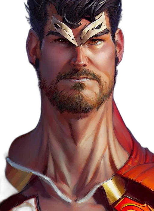 face, staff, mask, fantasy art transparent PNG cut-out