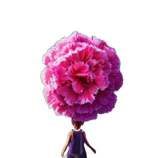 flower, umbrella, staff, hat transparent PNG cut-out