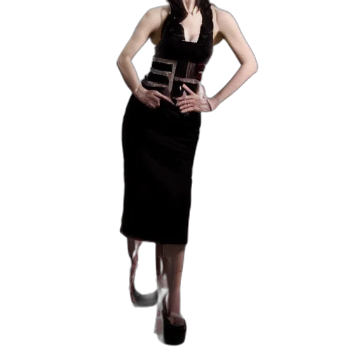 dress, staff, jewelry, 3d render transparent PNG cut-out