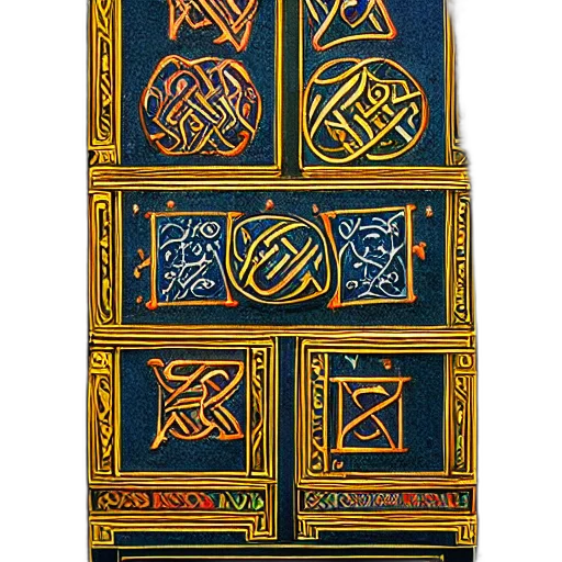 book, kells, art, turned transparent PNG cut-out