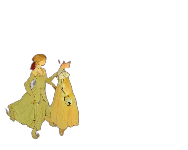 dress, crown, staff, hat transparent PNG cut-out