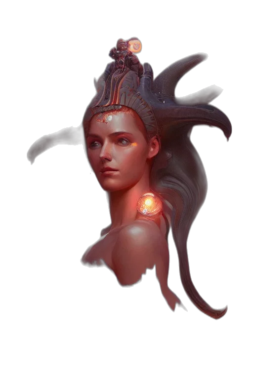 crown, face, mask, staff transparent PNG cut-out