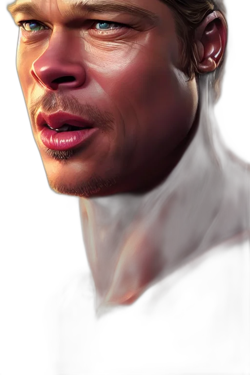 face, photorealistic, concept art, 3d render transparent PNG cut-out