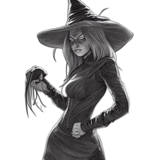 hat, staff, dress, concept art transparent PNG cut-out