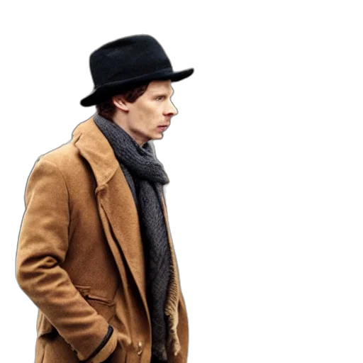 hat, jacket, concept art, photorealistic transparent PNG cut-out