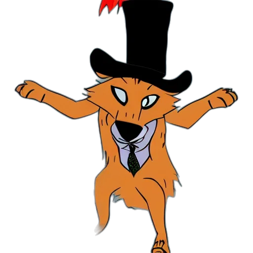 staff, hat, animal, creature transparent PNG cut-out