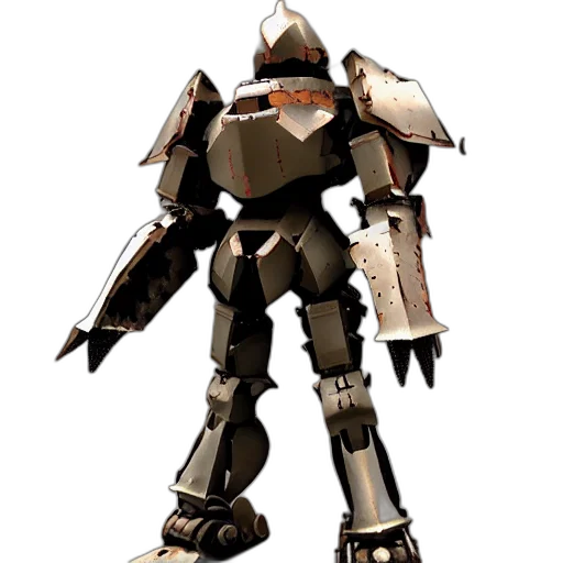 robot, weapon, concept art, 3d render transparent PNG cut-out