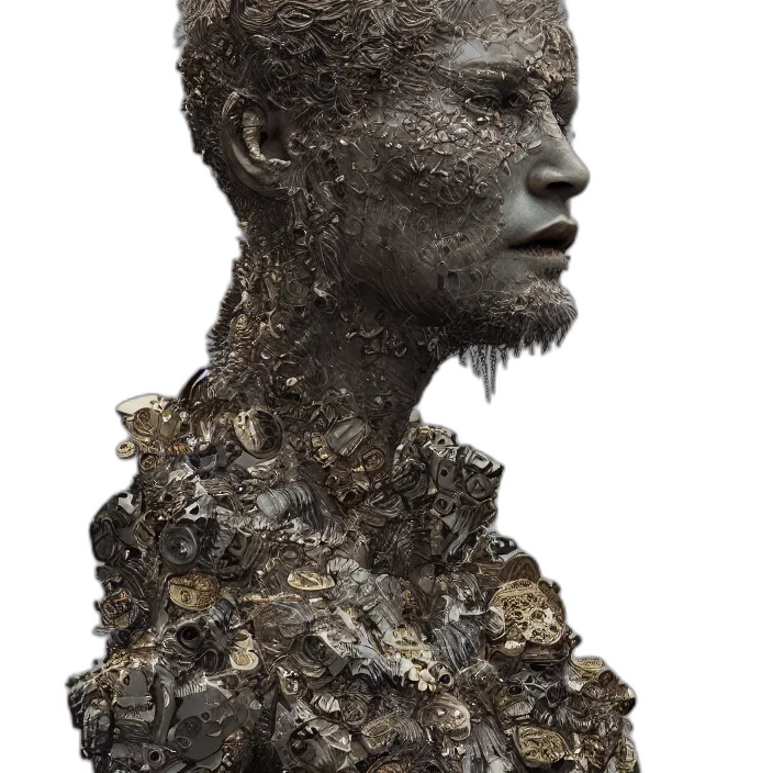 face, crown, hair, mask transparent PNG cut-out