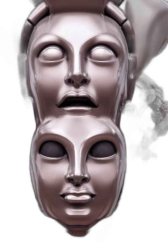 mask, face, crown, concept art transparent PNG cut-out