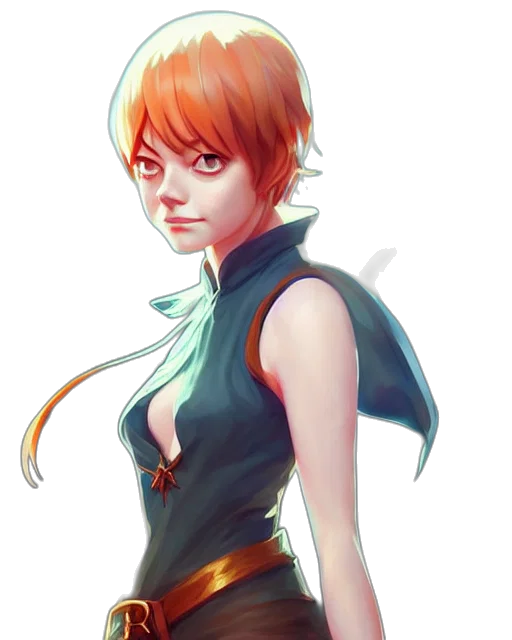 dress, face, staff, jacket transparent PNG cut-out