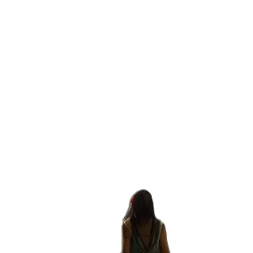 dress, staff, hair, jacket transparent PNG cut-out