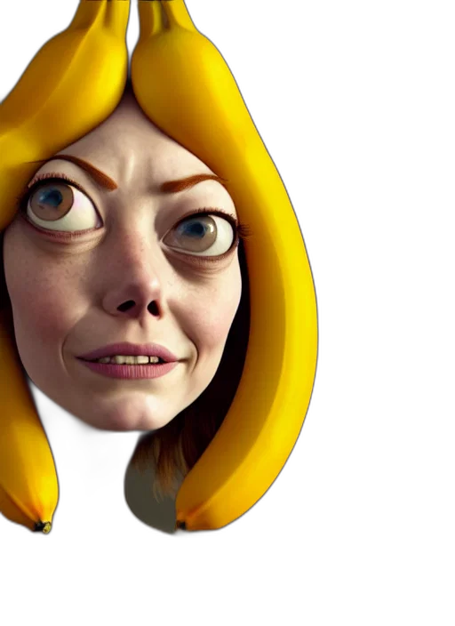 face, mask, creature, 3d render transparent PNG cut-out