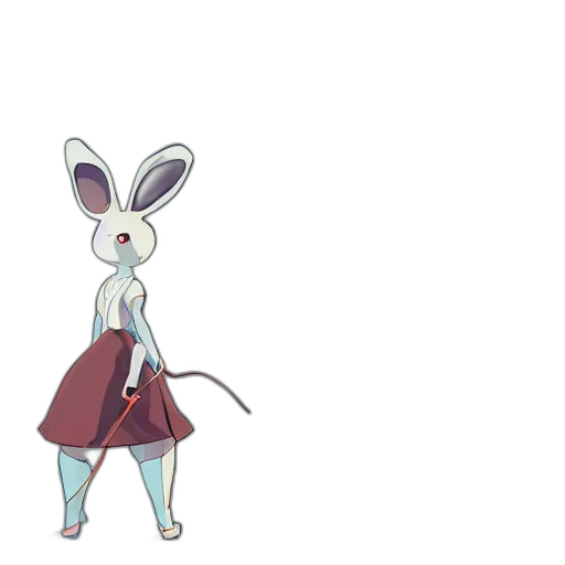 dress, animal, staff, creature transparent PNG cut-out