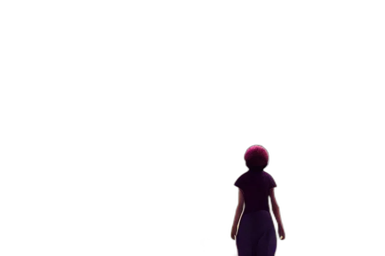 dress, robot, creature, staff transparent PNG cut-out