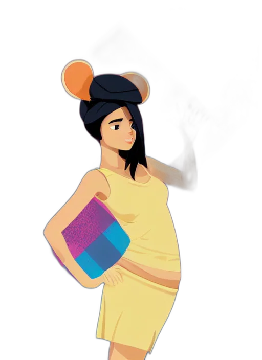 hat, concept art, cartoon, pixel art transparent PNG cut-out