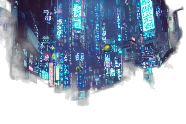 robot, cyberpunk, concept art, anime transparent PNG cut-out