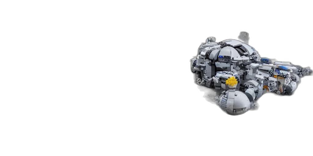 robot, car, weapon, 3d render transparent PNG cut-out