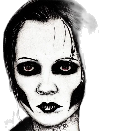 face, mask, pencil sketch, comic book art transparent PNG cut-out