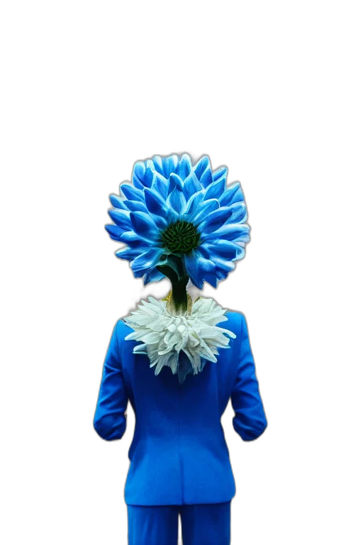 flower, crown, mask, dress transparent PNG cut-out