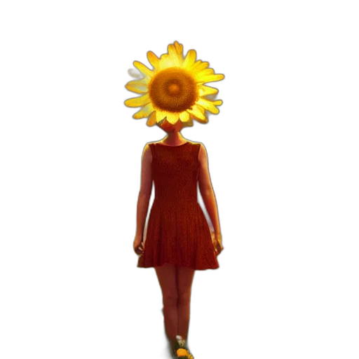 flower, dress, crown, mask transparent PNG cut-out