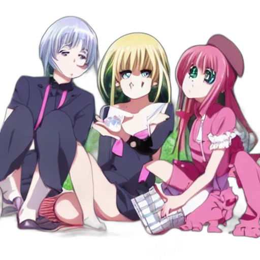 anime, cartoon, outer space, forest transparent PNG cut-out