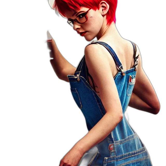 dress, jacket, staff, weapon transparent PNG cut-out