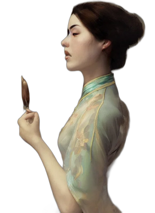 staff, jewelry, dress, face transparent PNG cut-out