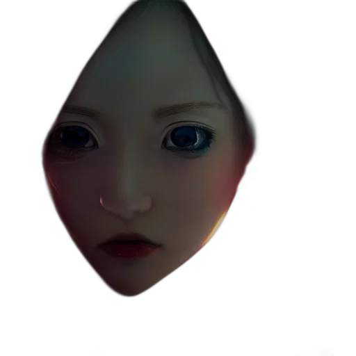 face, mask, robot, creature transparent PNG cut-out