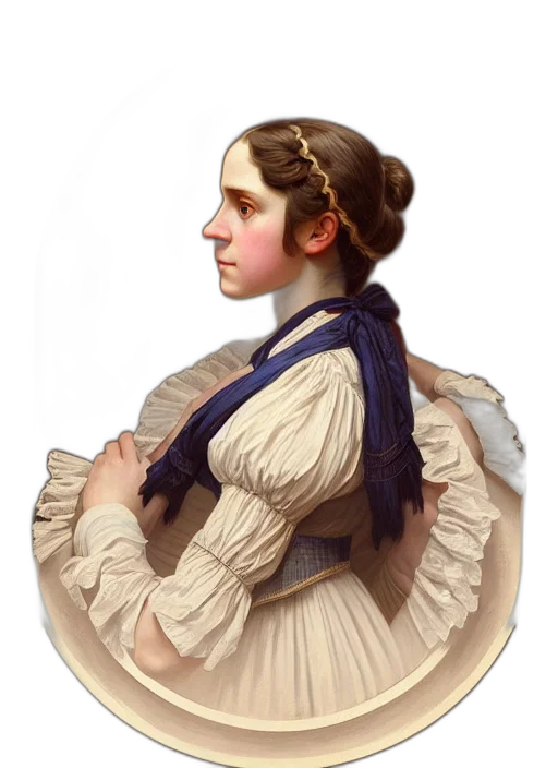 face, staff, dress, jewelry transparent PNG cut-out