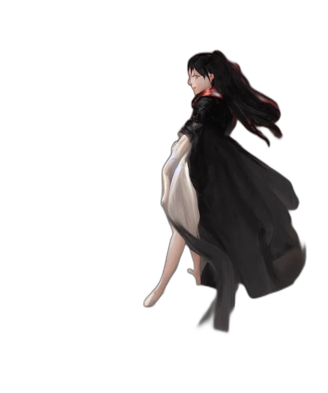 dress, creature, concept art, 3d render transparent PNG cut-out