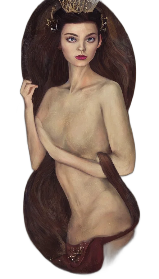 hair, dress, face, creature transparent PNG cut-out