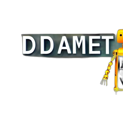 robot, 3d render, pixel art, concept art transparent PNG cut-out