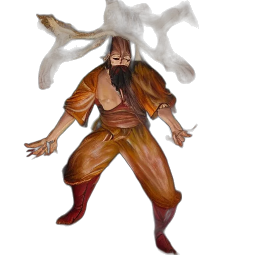 creature, staff, dragon, mask transparent PNG cut-out