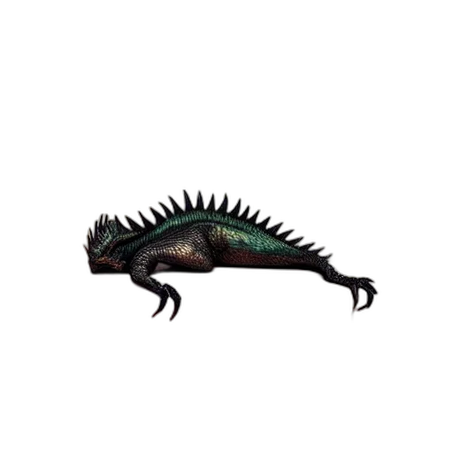 dragon, creature, animal, staff transparent PNG cut-out