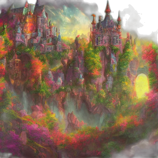 fantasy art, concept art, watercolor, photorealistic transparent PNG cut-out