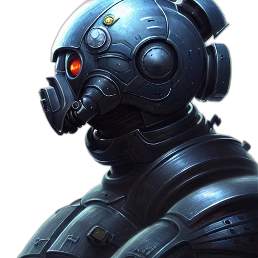 robot, mask, face, creature transparent PNG cut-out