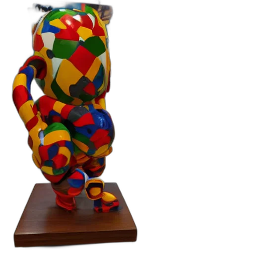 3d render, sculpture, toy, display transparent PNG cut-out