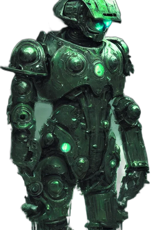 robot, mask, weapon, jacket transparent PNG cut-out