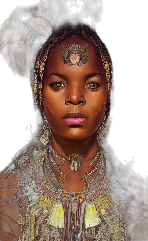 face, jewelry, crown, fantasy art transparent PNG cut-out