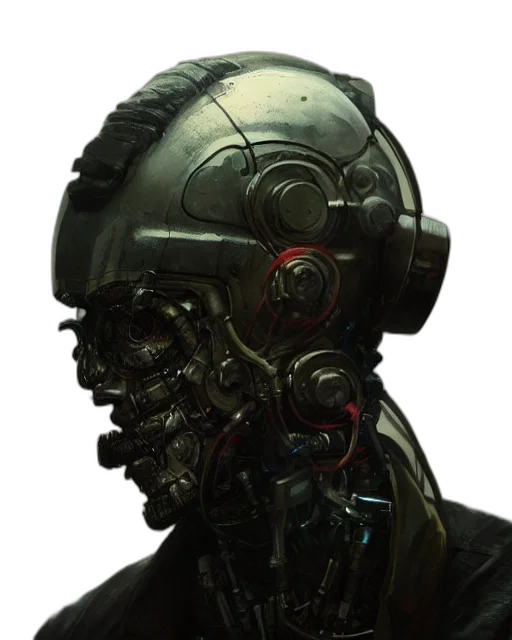 robot, mask, face, creature transparent PNG cut-out